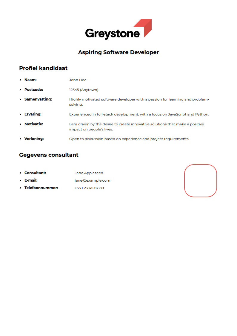 Full - Greystone CV