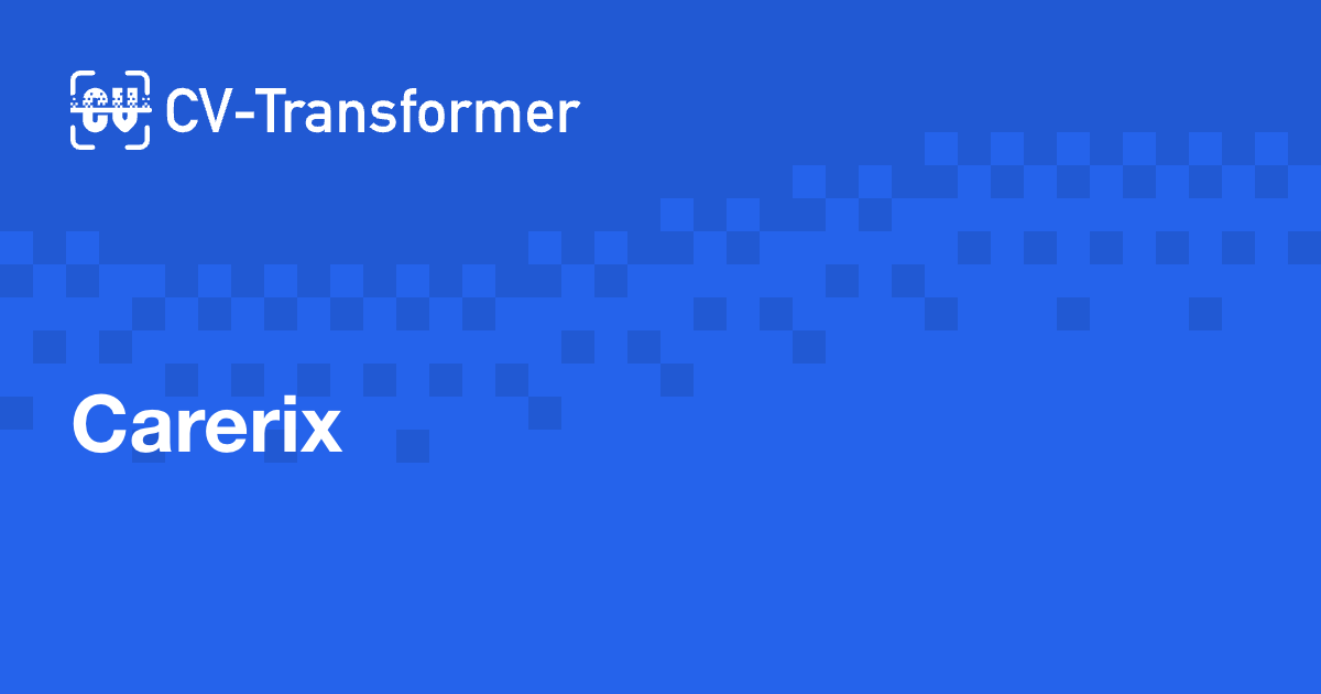 Carerix | CV-Transformer